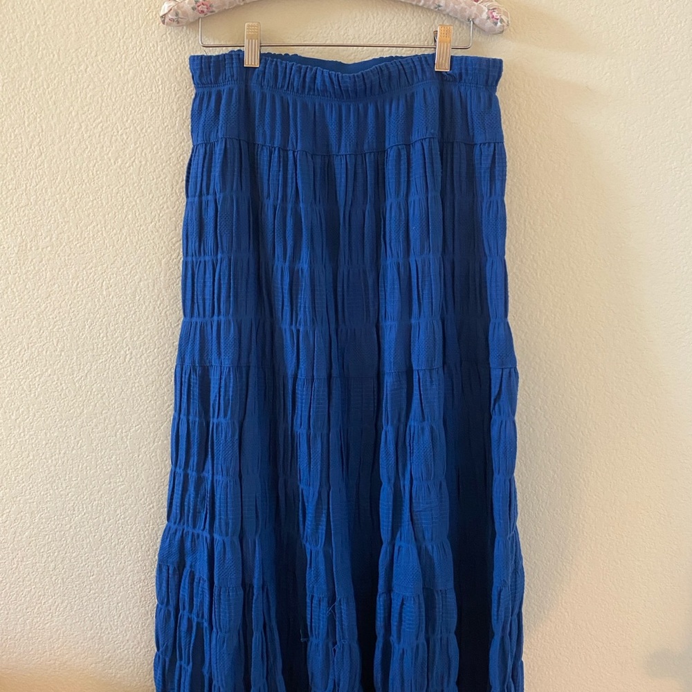 Max Studio Blue Maxi Skirt
